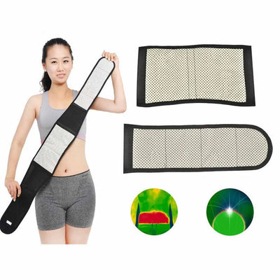 Tcare M - 4XL Adjustable Tourmaline Self Heating Magnetic Therapy Back Waist Support Belt Lumbar Brace Massage Band Health Care