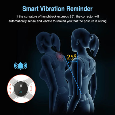 Intelligent LCD Correction Belt Posture Corrector Anti-Humpback Adult Children Portable Device Eyesight USB Charging Adjustable