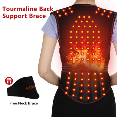 Tourmaline Self-heating Brace Support Belt Back Posture Corrector Spine Back Shoulder Lumbar Posture Correction Health Care