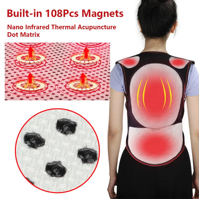 Tourmaline Self-heating Brace Support Belt Back Posture Corrector Spine Back Shoulder Lumbar Posture Correction Health Care