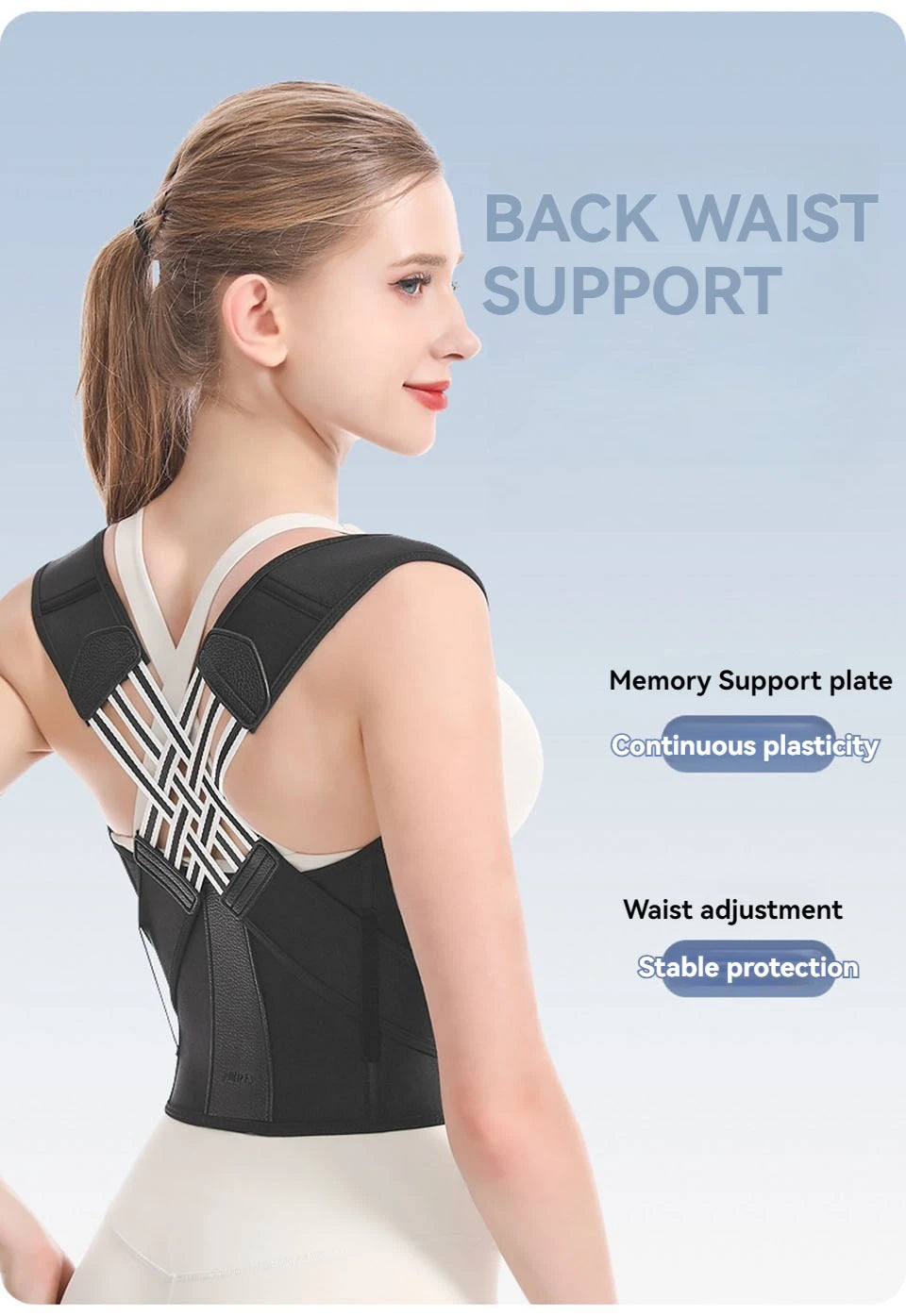 AOLIKES Prevention of Hunchback Correction With Back Posture Correction With Beautiful Back and Open Shoulder Shape Corrector