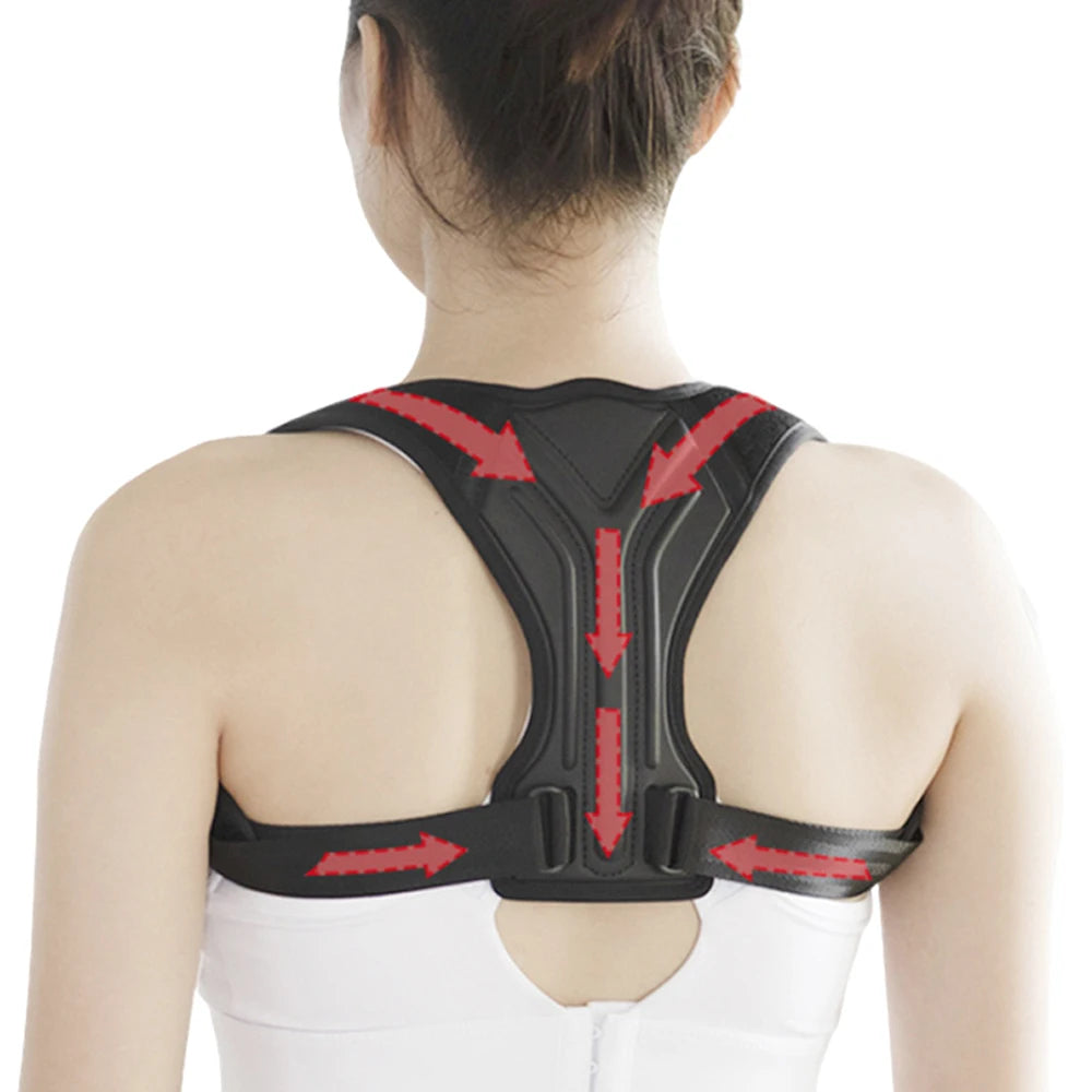 Adjustable Back Shoulder Posture Corrector Belt Clavicle Spine Support Reshape Your Body Home Office Sport Upper Back Neck Brace