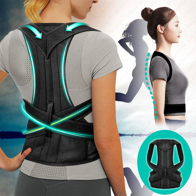 2023 Back Posture Corrector Shoulder Support Belt Upper and Lower Back Pain Relief Improve Spine Clavicle Brace Posture Vest