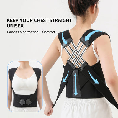 Posture Corrector for Women Men Adjustable Shoulder Posture Brace Back Straightener Posture Used for Middle and Upper Spine