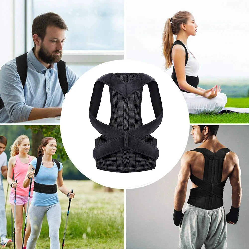 2023 Back Posture Corrector Shoulder Support Belt Upper and Lower Back Pain Relief Improve Spine Clavicle Brace Posture Vest