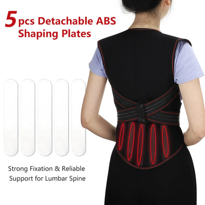 108 Tourmaline Self-heating Magnetic Therapy Support Belt Shoulder Back And Neck Massager Spine Lumbar Brace Posture Corrector