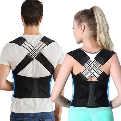 Posture Corrector for Women and Men, Adjustable Shoulder Posture Brace, Back Straightener Posture, Used for Middle Upper Spine