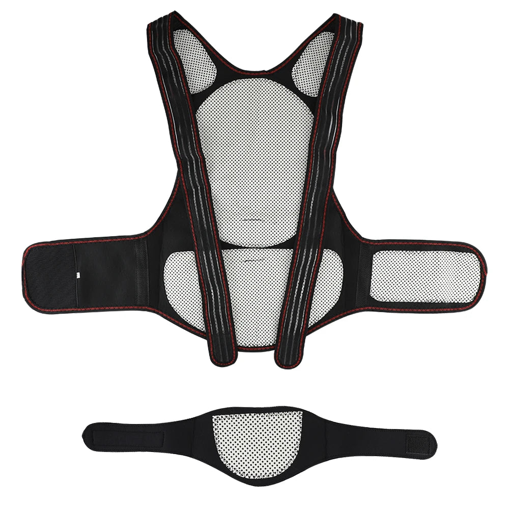 Tourmaline Self-heating Brace Support Belt Back Posture Corrector Spine Back Shoulder Lumbar Posture Correction Health Care