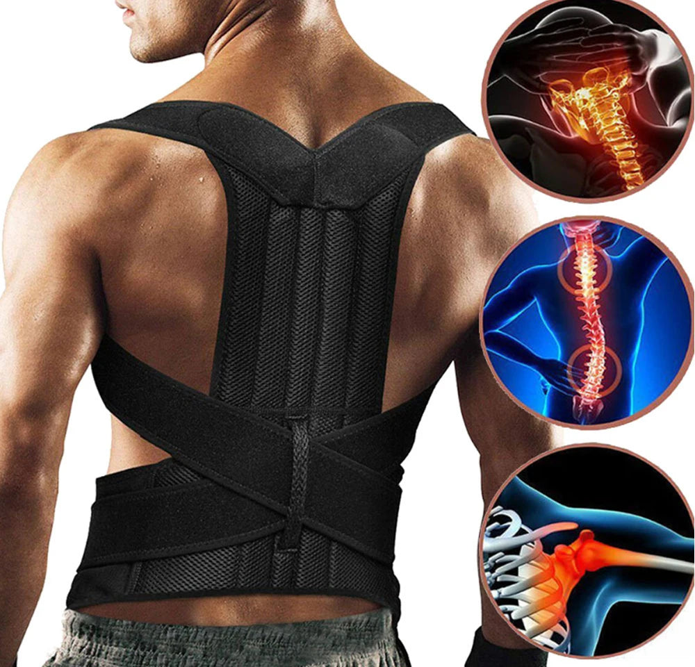 2023 Back Posture Corrector Shoulder Support Belt Upper and Lower Back Pain Relief Improve Spine Clavicle Brace Posture Vest