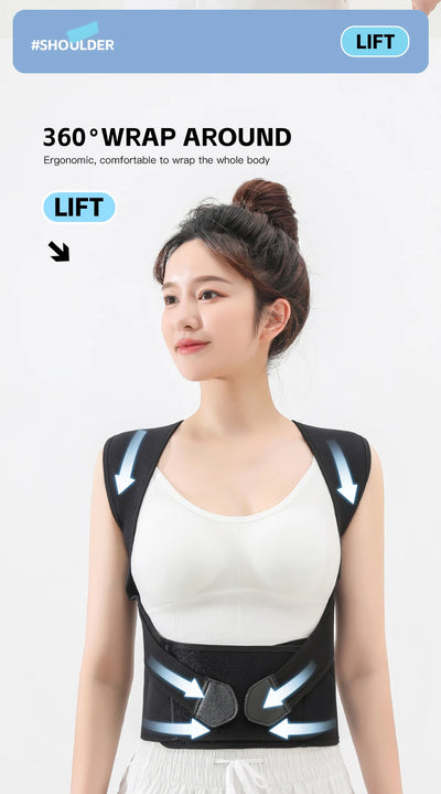 Posture Corrector for Women Men Adjustable Shoulder Posture Brace Back Straightener Posture Used for Middle and Upper Spine