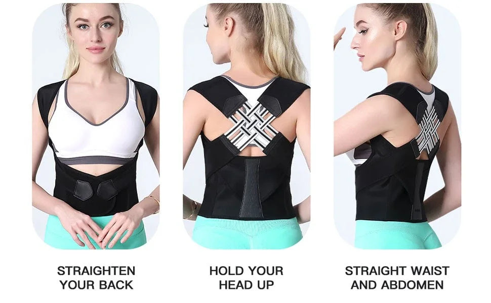 Posture Corrector for Women and Men, Adjustable Shoulder Posture Brace, Back Straightener Posture, Used for Middle Upper Spine